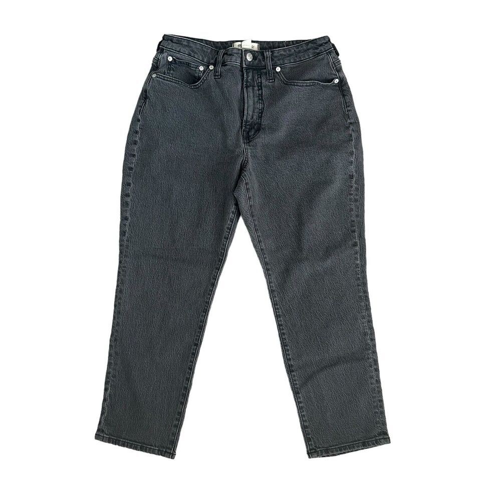 Madewell Women's Straight Leg Jeans - Dark Gray